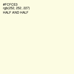#FCFCE3 - Half and Half Color Image